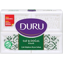 DURU SAF VE DOĞAL KLASİK BEYAZ SABUN KOKULU BANYO SABUNU 4x150 GR