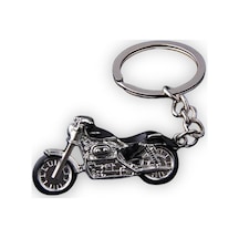 Kdot Motorsiklet Tasarımlı Anahtarlık, Siyah, Çinko Alaşım Metal, Motor Temalı, Dayanıklı, 4.5x