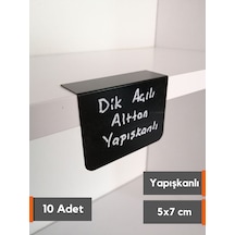 10 Adet Karatahta Siyah Ürün Etiket 5x7 Cm Yapışkanlı Raf Fiyat
