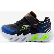 Skechers Flex - Glow Bolt Küçük Erkek Çocuk Siyah Işıklı Spor Ayakkabı 400138n Bkbl Siyah