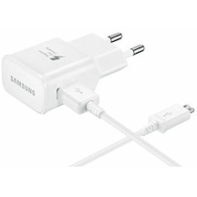 Samsung Uyumlu Hızlı Şarj Aleti Ve Micro Usb Şarj Kablosu Senalstore - Beyaz