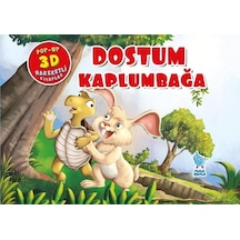 Dostum Kaplumbağa - Pop-Up 3D Hareketli Kitap- Minik Damla