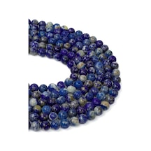 6 MM Lapis Lazuli Taşı Dizi A Beyaz