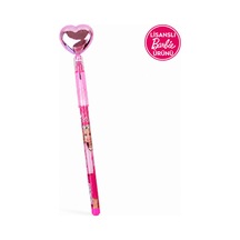 Bakgelal Barbie Kalp Figürlü Geçmeli Silgili Kalem Eğlenceli Kırtasiye Kalemi - 9051561278859 Açık Pembe