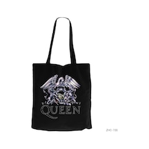 Queen Crow Siyah Kanvas Bez Çanta
