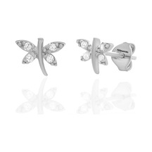 Minimal Yusufçuk Böceği Küpe Silver-2352