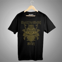 Iron Maiden Senjutsu Baskılı Tişört Siyah