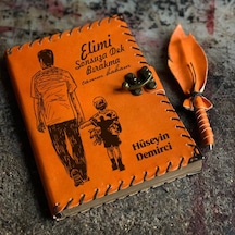 Ellerimi Hiç Bırakma Babam Deri Defter