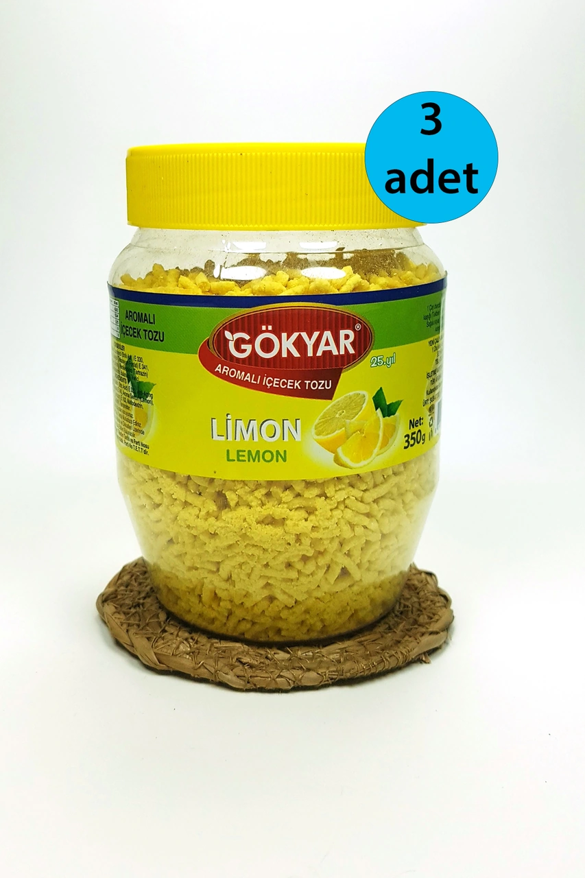 3 Adet Limon Aromalı Toz Içecek Oralet 3x350 Gr 1 KG