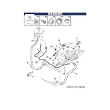 Yedek Su Depo Hortumu 307-c4 1.6hdi Peugeot 1323.a2