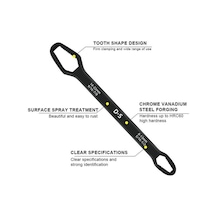 Universal Anahtarı Çift Kafalı Çok Fonksiyonlu 6-22mm 4801