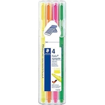 362 Sb4 Triplus Textsurfer Üçgen Highlighter Karışık Renk 4' Lü