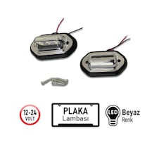 Plaka Lambası 12-24v Nikel Smd Ledli Beyaz 2li