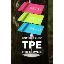 3 Farklı Direnç Açık Uçlu Çantalı Pilates Aerobik Egzersiz Squat Lastiği Bant Açık Uç Tb3-rgb Çok Renkli