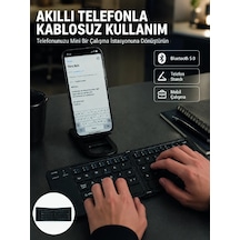 Mey İthalat Taşınabilir Katlanabilir Bluetooth Klavye İos Android Windows Uyumlu