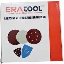 Eratool Cırtlı Delikli Disk Zımpara V125 80 Kum Kusursuz Pürüzsüzlük 50 Adet