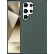 Newface Samsung Galaxy S24 Ultra Kılıf First Silikon - Koyu Yeşil