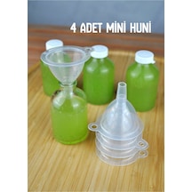 4 Adet Pratik Kolonya Parfüm Yağ Detoks Şişesi Doldurma Hunisi Mini Huni