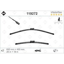 Silecek - 991 - Süpürgesi Ön Üstten Basmalı Golf7-a3-passat 2012 650 X - Edntrend - 450 Mm