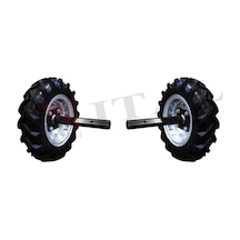 Zebra Çapa Makinesi Dubleks Tekerlek Takımı 400/8 Aks 22mm