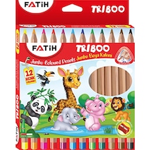 Fatih Kuru Boya Tribo 12 Renk Jumbo Üçgen Diğer
