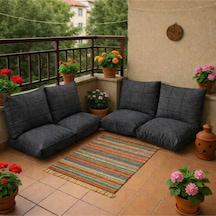 Bahçe Minderi,balkon Minderi ,petek Önü, Kreş , Şark Köş.minderi Modern Ve Rahat Tasarım Gri