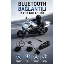 Kask Kulaklığı Motosiklet Intercom Interkom Dinleme Konuşma Özellikli Su Geçirmez - Lisinya 10384354