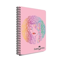 Yüz Desenli Spiralli Defter, A4, 100 Yaprak, 70g Kağıt, Çizgili, Dayanıklı Kapak, Kolay Açılan Spiral Cilt, Asorti Renkler 103 Ivory
