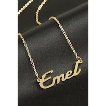 Emel İsimli Kolye Kişiye Özel Çok Renkli
