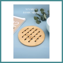 Trendexa Bambu Nihale Yuvarlak 16,5 Cm Mac Çok Renkli