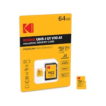 Kodak Micro Sd 64Gb Uhs-I U1 V10 A1 Premium Hafıza Kartı