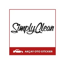 Simply Clean Sticker Oto Sticker Simply Clean Araba Sticker