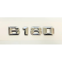Benz B180 Krom Bagaj Yazısı 3m 3d Abs