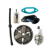 Kmtmak 4500/5200 Motorlu Testere Balata Benzin Hortumu Filtresi Buji Manifold Set