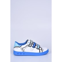 Vicco 22Y.153 Beyaz-Saks Mavi Çocuk Sneaker