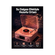 En Popüler Retro Saatli Bluetooth Hoparlör Gece Lambalı Kristal Ses Kalitesi Yeni Nesil Uygun
