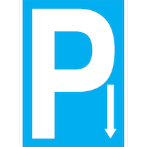 P Uyarı Tabelası - 70x100 Foreks - P17