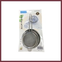 Storeşahin 3'li Metal Süzgeç 14-16-18 Cm Shn0720