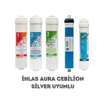 Aura Cebilon Silver Su Arıtma Cihazı Uyumlu 5li Filtre Set Diğer