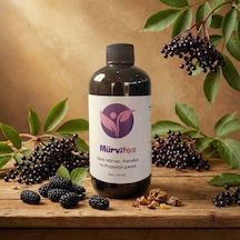 Mürvitox Kara Mürver Karadut Ve Propolis İçeren Bitkisel Şurup 250 Ml Takviye Edici Gıda