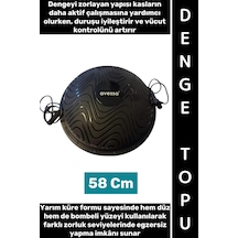Pilates Topu Aerobik Egzersiz Yoga Fitness Spor Vücut Denge Çeviklik Koordinasyon Pilates Bosu Topu