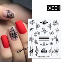 Su Transferli Nail Art Sticker X001 49831-1