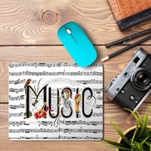 Müzik Yazı Defter Mouse Pad Mousepad