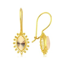 Sembol Gold Sallantılı Altın Küpe 14 Ayar Anne Küpe