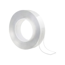 30mm 3 Metre Çift Taraflı Nano Teknoloji Süper Yapıştırıcı Şeffaf Bant, 1mm 3cm 3m