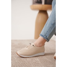 Trendyshose 06245 Kadın Günlük Ayakkabı Krem