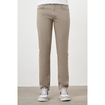 Morven Erkek Bej Mevsimlik Pamuk 5 Cep Dynamic Fit Jean Pantolon Bej