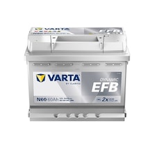Varta N60 12v 60 Ah 640a Dynamıc Slı Start-stop Efb Akü Üretim Yılı: 2026