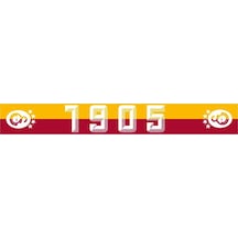 Galatasaray Lisanslı 1905 Şal Atkı Ve 3 Lü Bileklik Sarı-kırmızı-gri Sarı - Kırmızı