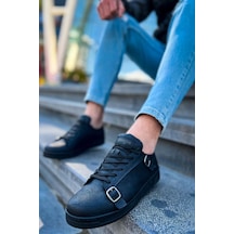 Ch191 Cst Side Buckle Erkek Ayakkabı Sıyah Çok Renkli